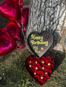 Happy birthday roses heart!