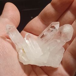 Natural CLEAR QUARTZ CLUSTER POINTS SELF STANDING CRYSTAL 