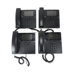 Lot of 4 Poly VVX 450 VoIP 12-Line Enterprise 4.3" Color LCD Business Phone