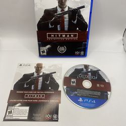 Hitman: Definitive Edition (PlayStation 4, 2018) CIB disc And Insert Authentic 