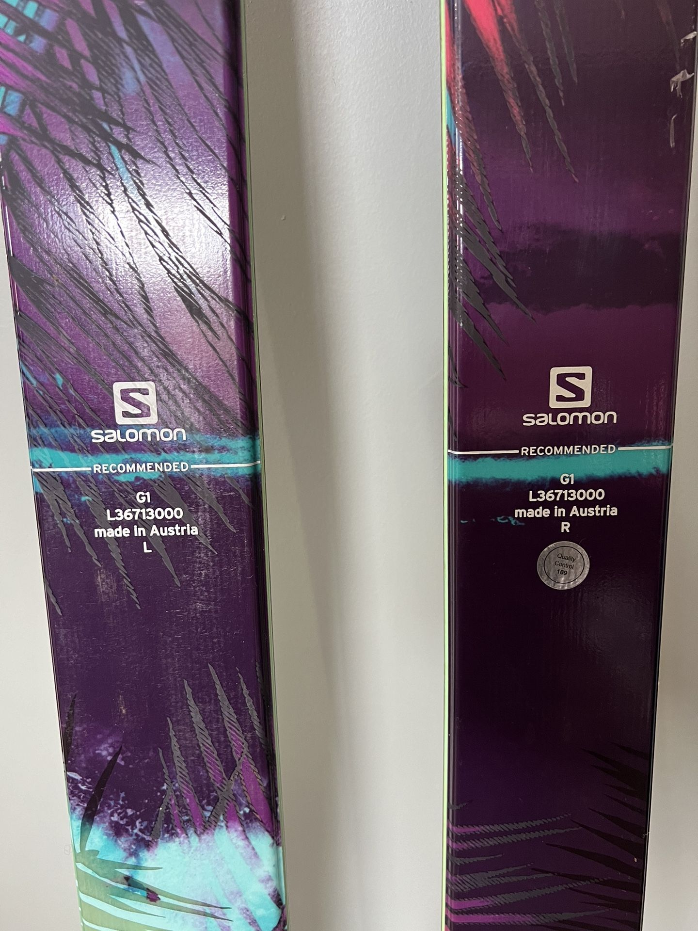 salomon g1 ski QST Lumen 95 162 cm + Salomon 10 Bindings Winter Sport Adv  Traventuria Sports Retro roots with tomorrows flair Salomon I S/Race SL Pro