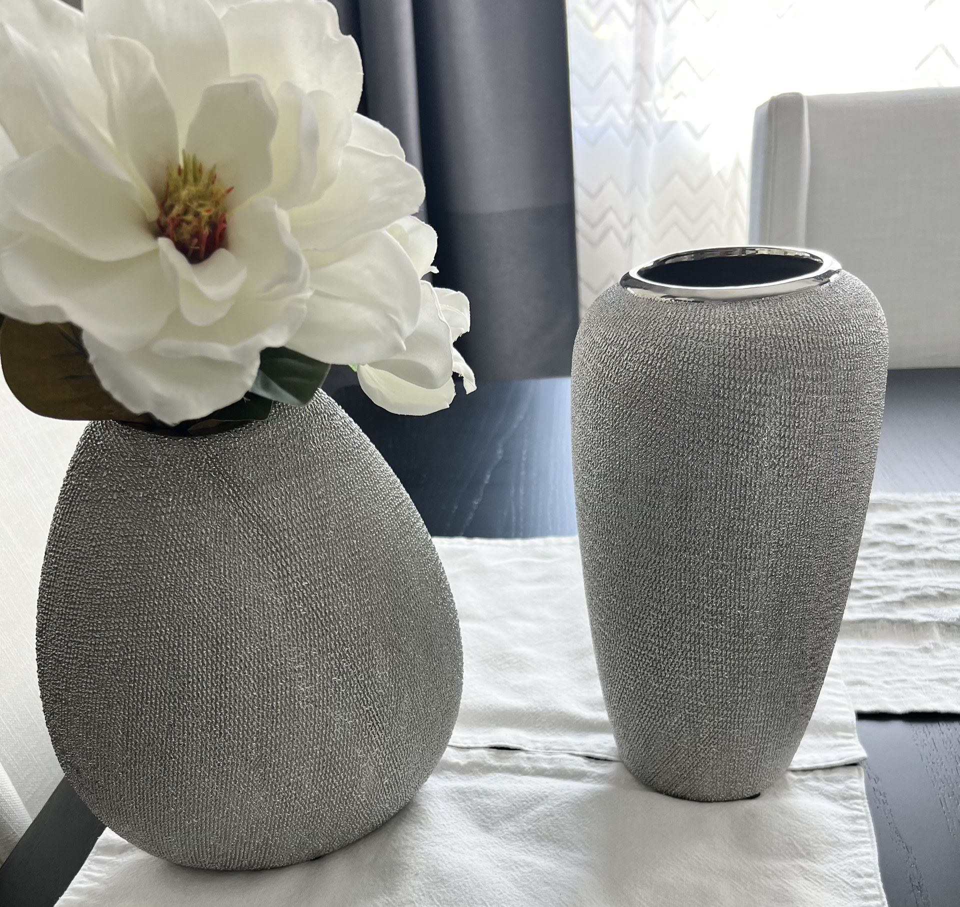Ceramic Flower Vase Set Of 2