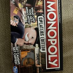 Hasbro Monopoly: Cheaters Edition Property Trading Board Game Get-Caught-Cuffed 