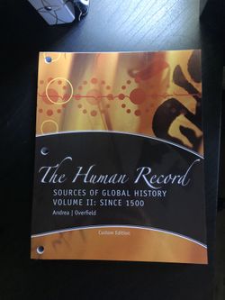 The Human Record: Sources of Global History Volume II: Since 150