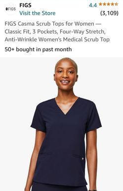 Figs. Scrub Top. Navy. Unisex. XL 