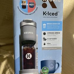 New sealed box Keurig K-Express Essentials Plus, Iced and Hot Single-Serve K-Cup Pod Coffee Maker, Gray  $100.00 O.B.O.