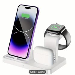 3-in-1 Fast Wireless Charger Station