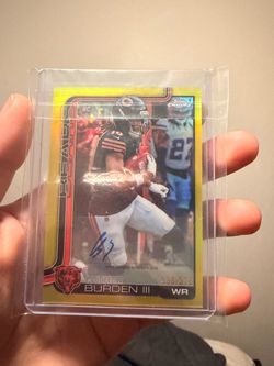 Luther Burden III Topps Chrome RC Auto /275