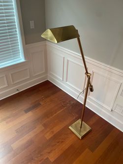 Frederick Cooper Adjustable Solid Brass Floor Lamp
