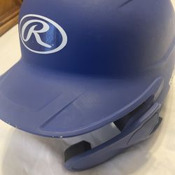 2019 Rawlings Coolflo Molded Baseball Batting Helmet Royal Blue