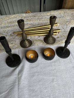 Candle Holders and Gold Candle Sticks