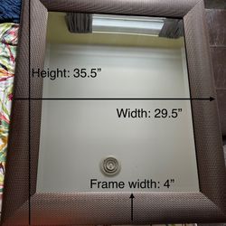 Overall dimensions: approx. 35.5” H x 29.5” W