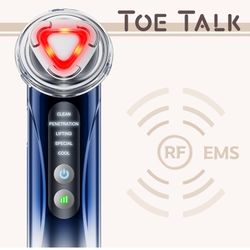 Toe Talk Radio Frequency Facial Machine – Home Use Anti-Aging Skin Tightening Rejuvenation Skin Care Device, Light Therapy Wrinkle Lifting Massager