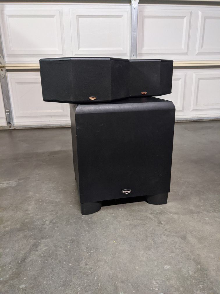 Klipsch sub and ss speakers