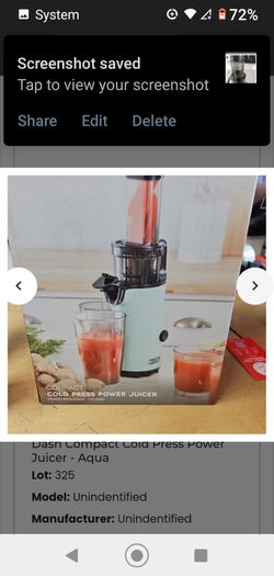 New in Box Dash Compact cold press power juicet
