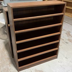 Sturdy wood veneer shelf unit