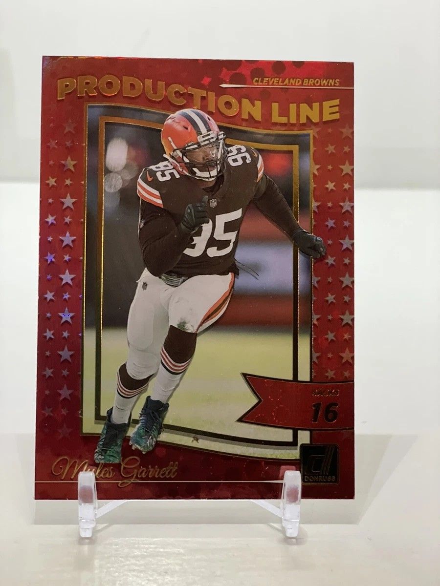 Myles Garrett Production Line Cleveland Browns Donruss Football