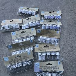 Minis Glass Jars Set 8 Dlr