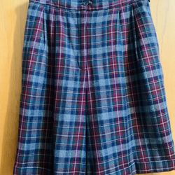 Wool Blend Lined Skort, Excellent Condition Washable, Vintage 29” Waist