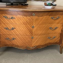 100 yo furniture Chest vintage Antique French Style dresser + mirror