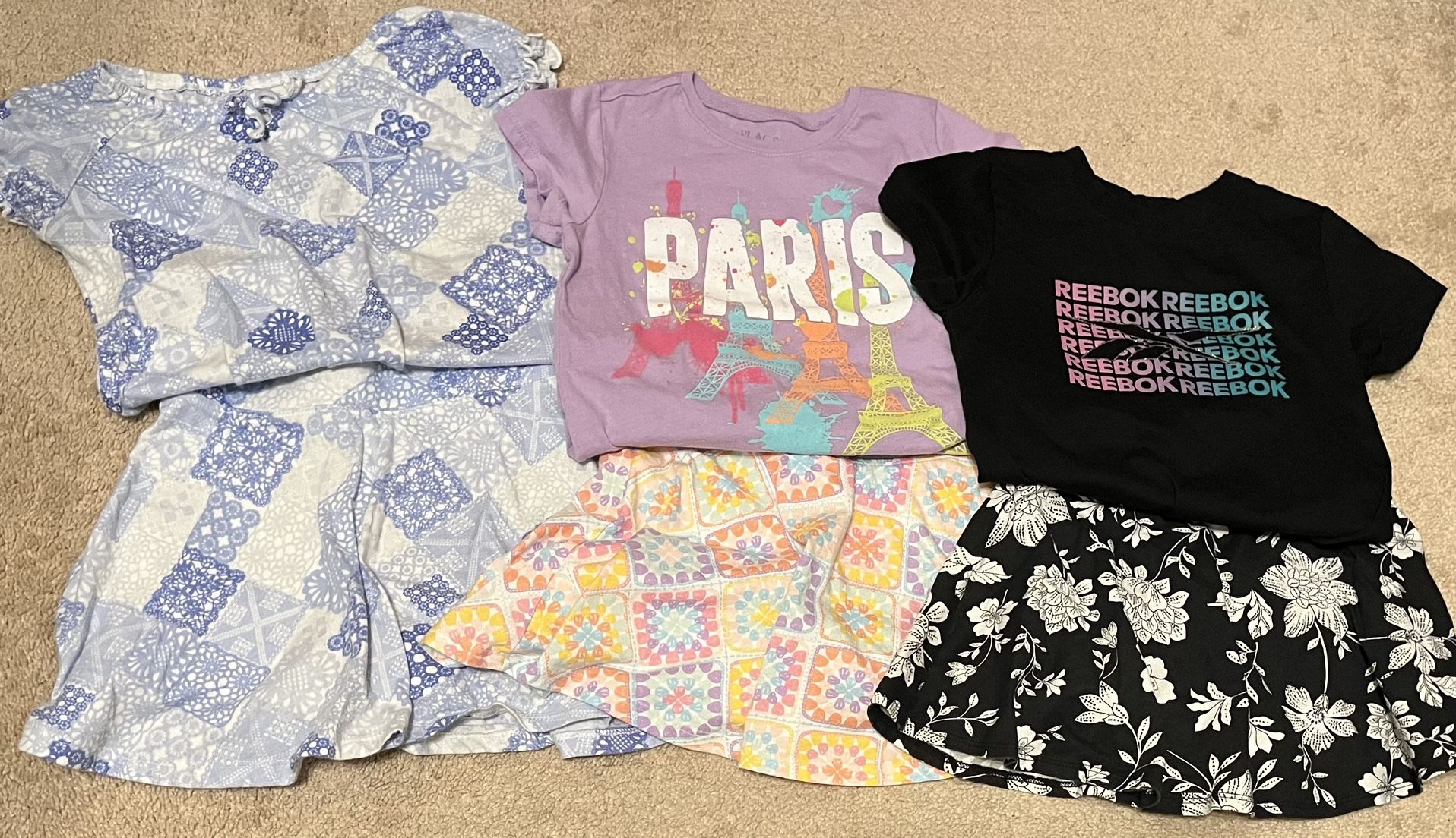 Girl Clothes Skorts and Shirts