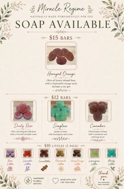 Miracle Regime Handmade Natural Soap Bars