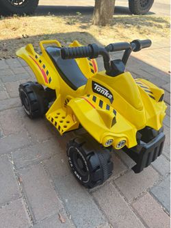 Huffy tonka truck ride on quad