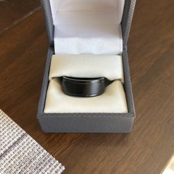 Men’s Black Wedding Band 