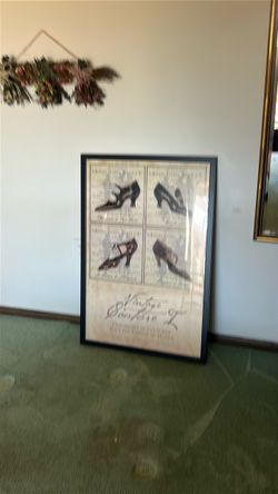 Framed poster