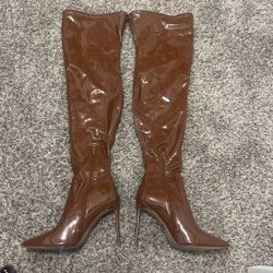 Steve Madden Cognac thigh high  boots 