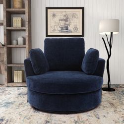 Swivel Sofa With 3 Pillows