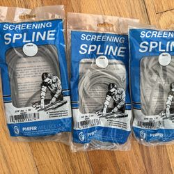 Phifer Screening Spline (2) 0.175 in. x 25 ft. and (1) 0.125 in. x 25 ft. - NEW