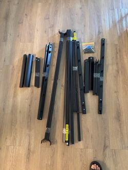 Size FULL Black Metal Bed Frame Parts Kit