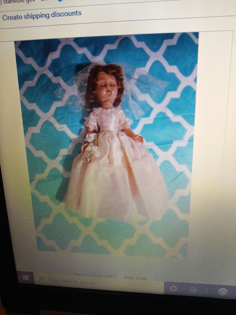 Vintage Bride Doll