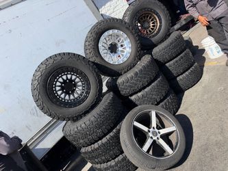 Wheel 🛞 17*9 para Toyota Tacoma Chevy Silverado For F150 Jeep Wrangler GMc con llantas 285:70/17 Falken Bfgoodich