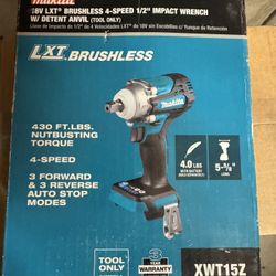 1/2 Mikita Impact Wrench Cordless 