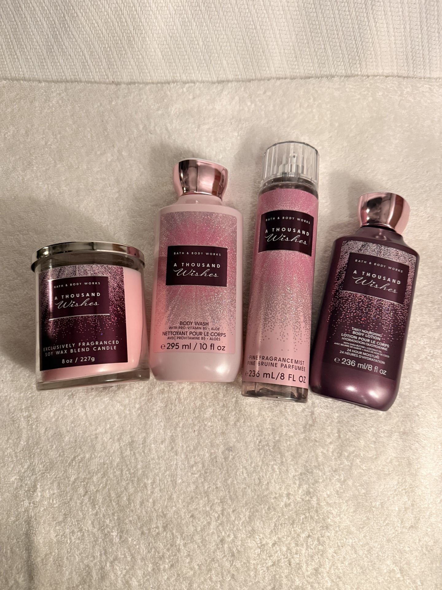 Bath And Bodyworks Thousand Wishes Set