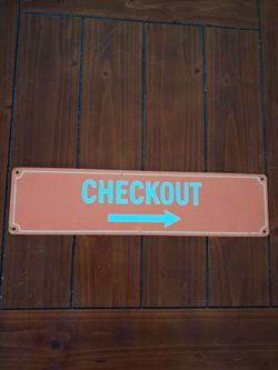 Metal sign