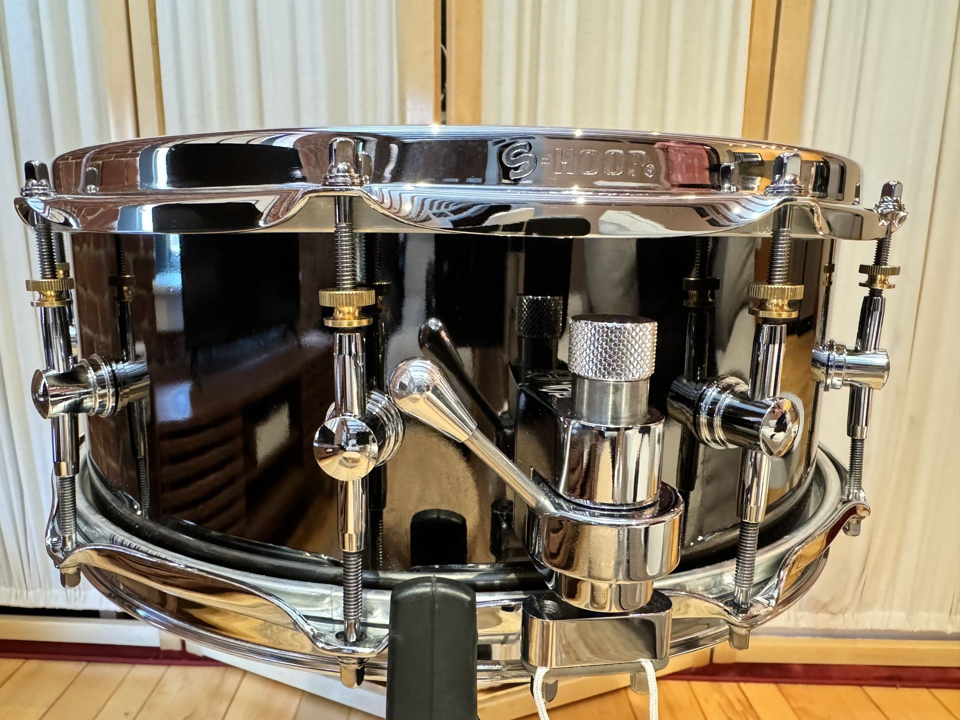 Custom Solid Steel Snare Drum RARE