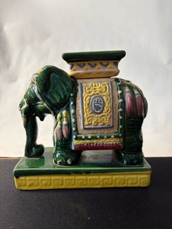 Antique Ceramic Indian Elephant