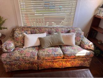 Vintage style floral sofa
