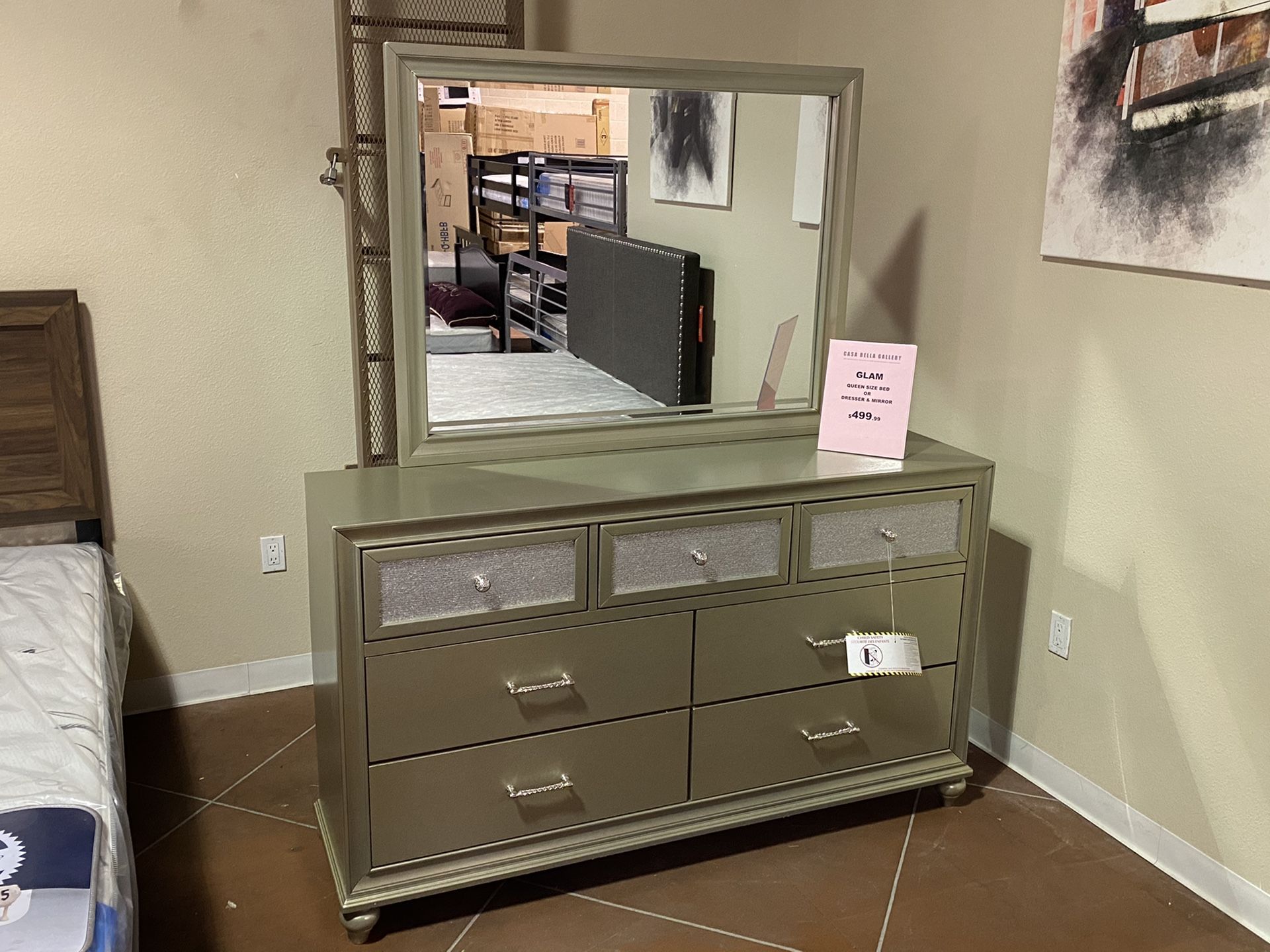 Dresser and Mirror bedroom furniture