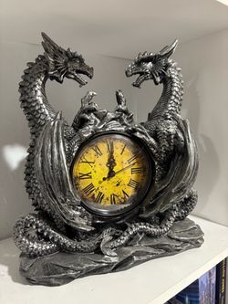 Vintage dark academia working clock