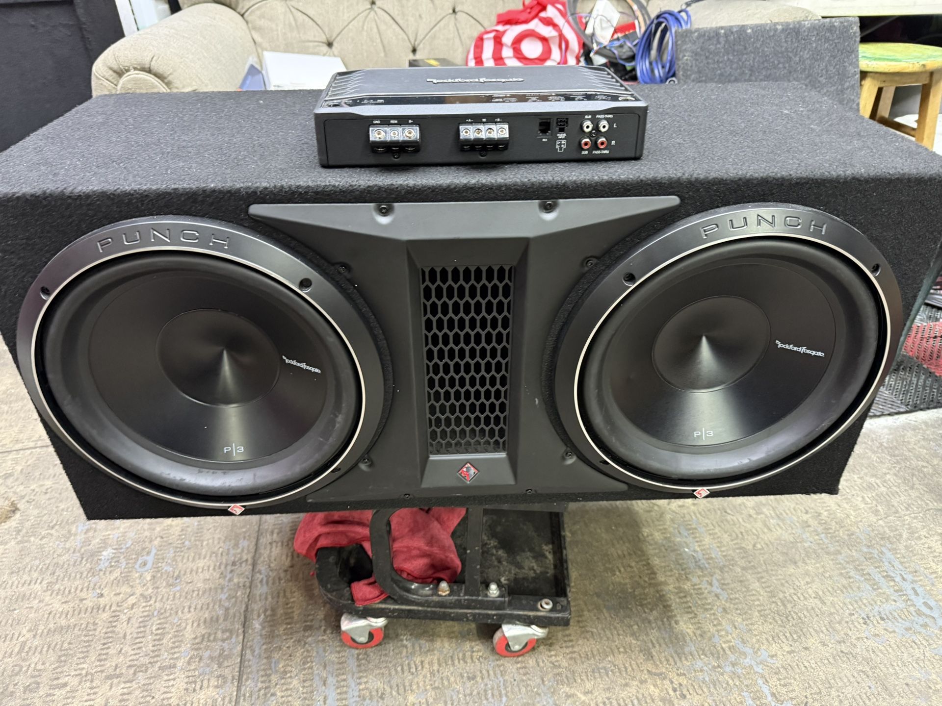 12 Inch Subwoofer With Bass Amp