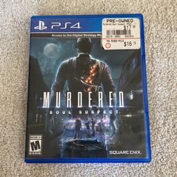 Murder Soul Suspect PS4 Game