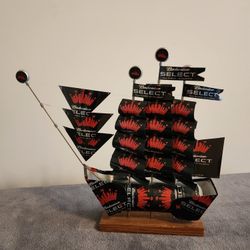 Vintage Budweiser Select Can Boat/Ship~Man Cave Coffee/End Table/Shelf Decor~GREAT Christmas gift for under the tree!!!