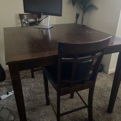 Dining Table + 2 Matching Chairs — $50