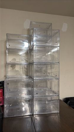 CLEAR SHOE BOX CONTAINER