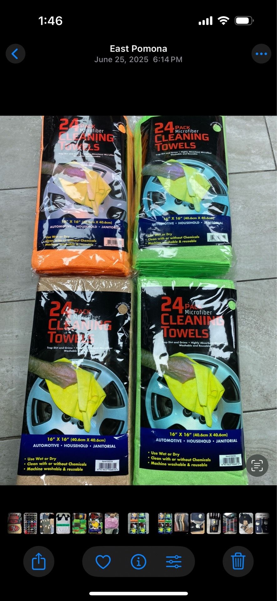 Microfiber towels $12 each