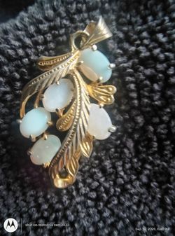 14k yellow and white gold and opals